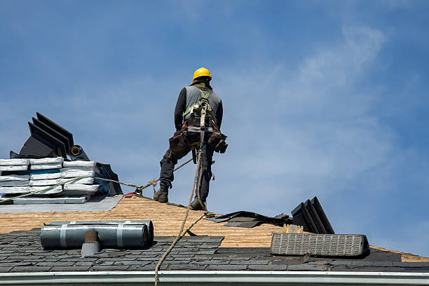 Professional Storm Damage Roof Repair technician working in Springboro, OH